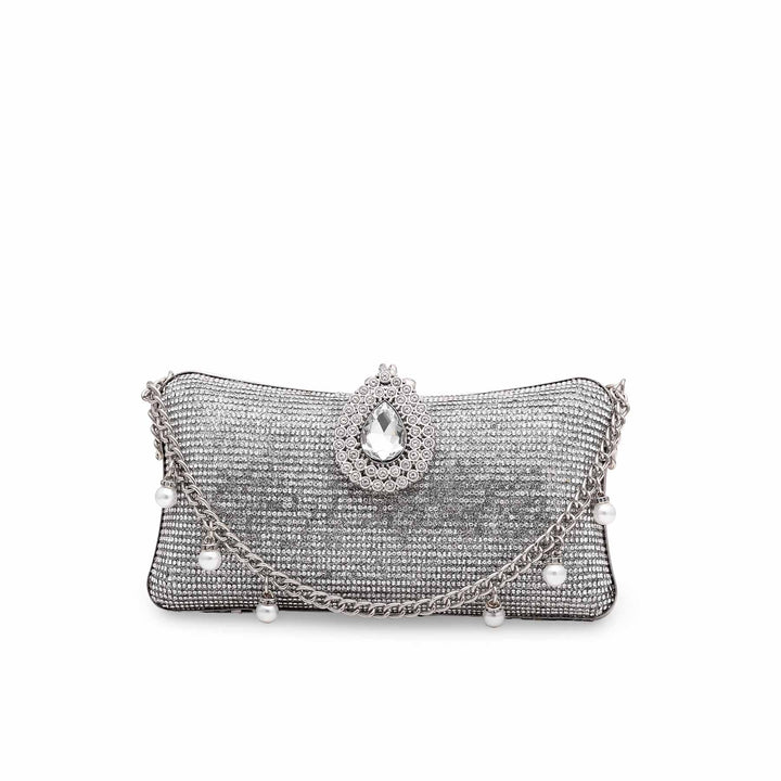 Silver Bridal Clutch P15273