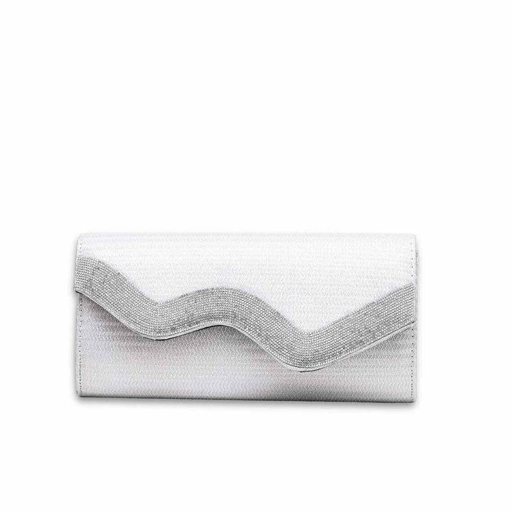 Silver Fancy Clutch P15330