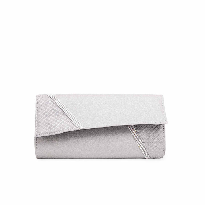 Grey Fancy Clutch P15331