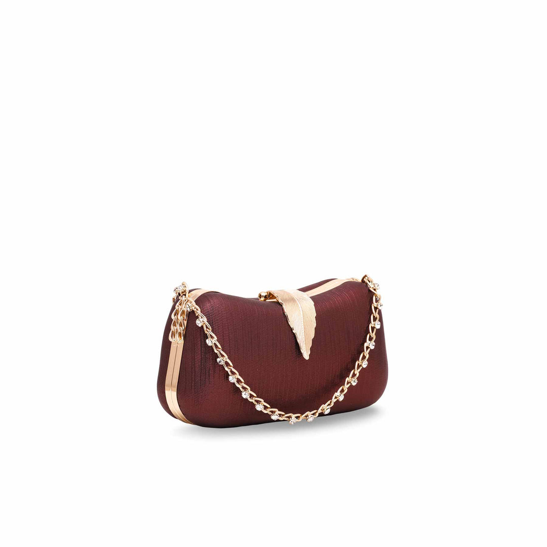 Brown Fancy Clutch P15340