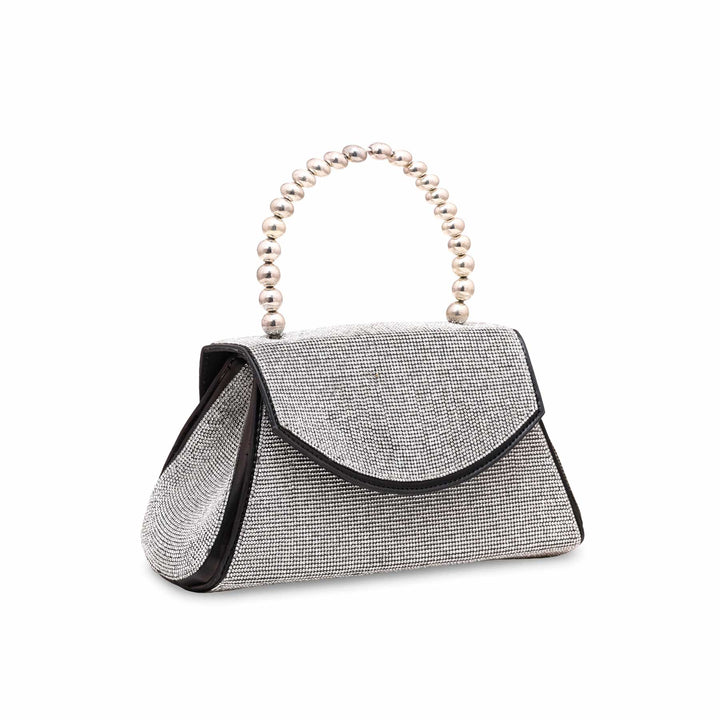 Silver Fancy Clutch P15342