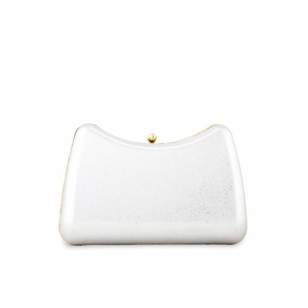 Silver Fancy Clutch P15372
