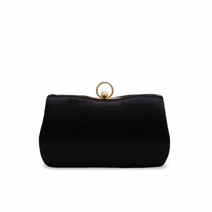 Black Fancy Clutch P15378