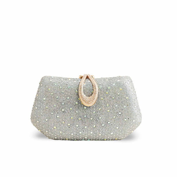 Silver Bridal Clutch P15387