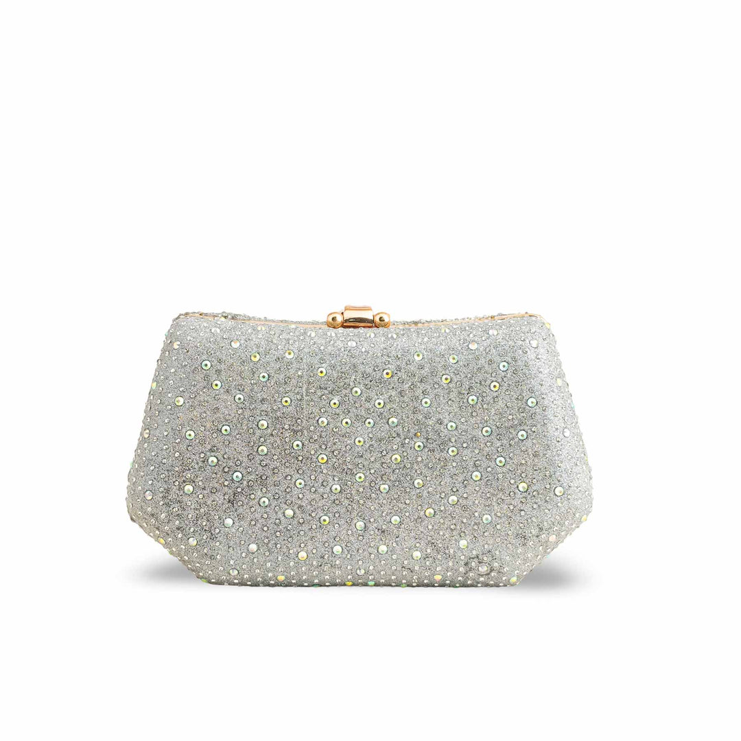 Silver Bridal Clutch P15387