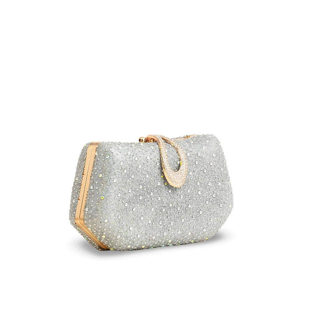 Silver Bridal Clutch P15387