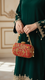 Maroon Fancy Clutch P15398