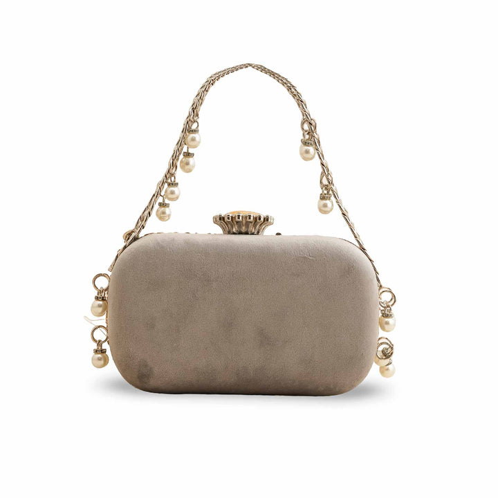 Grey Fancy Clutch P15398