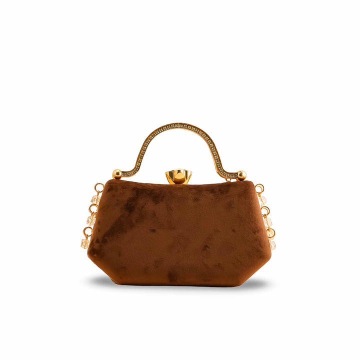 Brown Fancy Clutch P15399