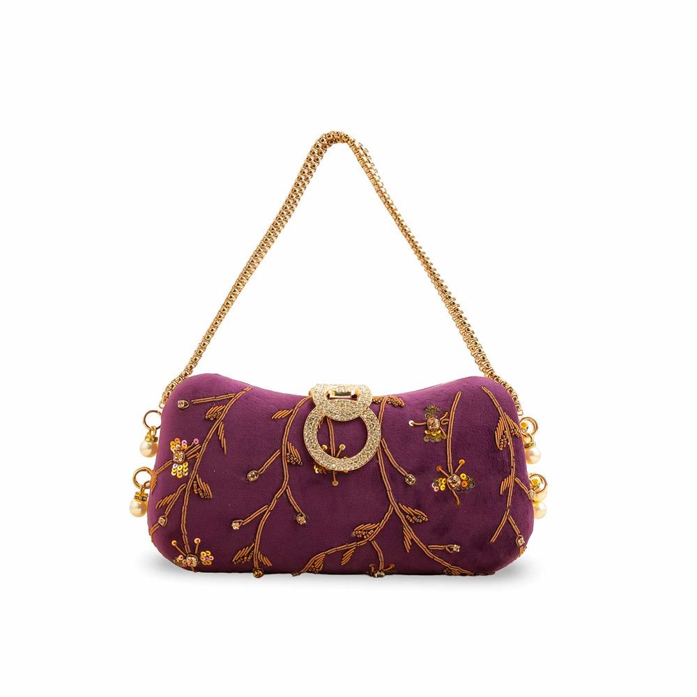 Purple Fancy Clutch P15403