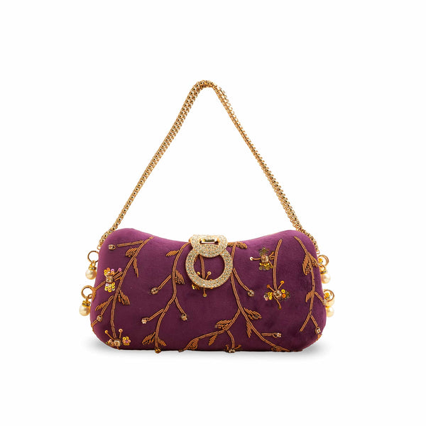Purple Fancy Clutch P15403