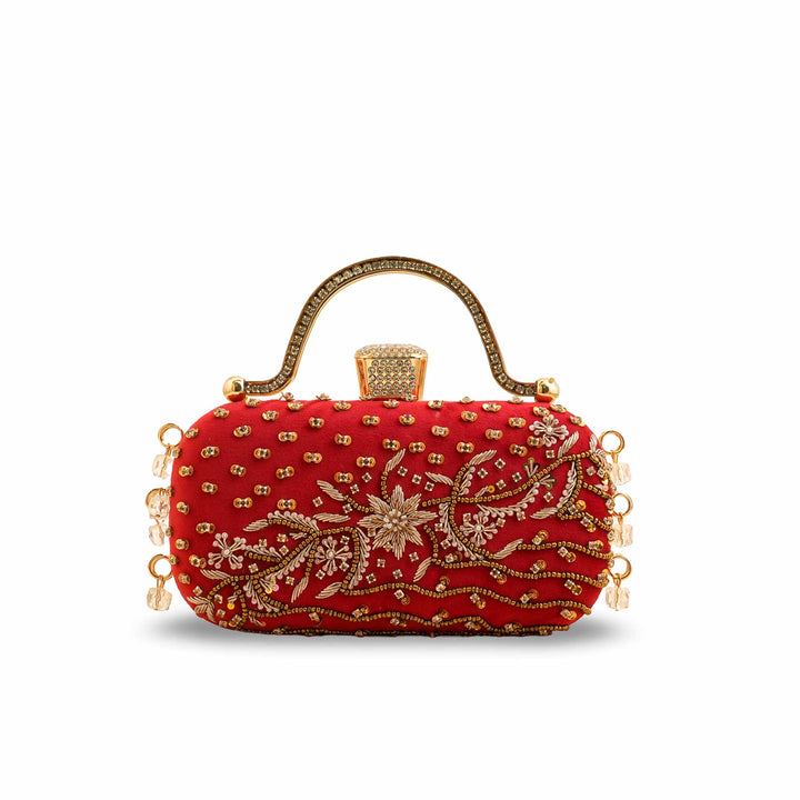 Red Fancy Clutch P15404