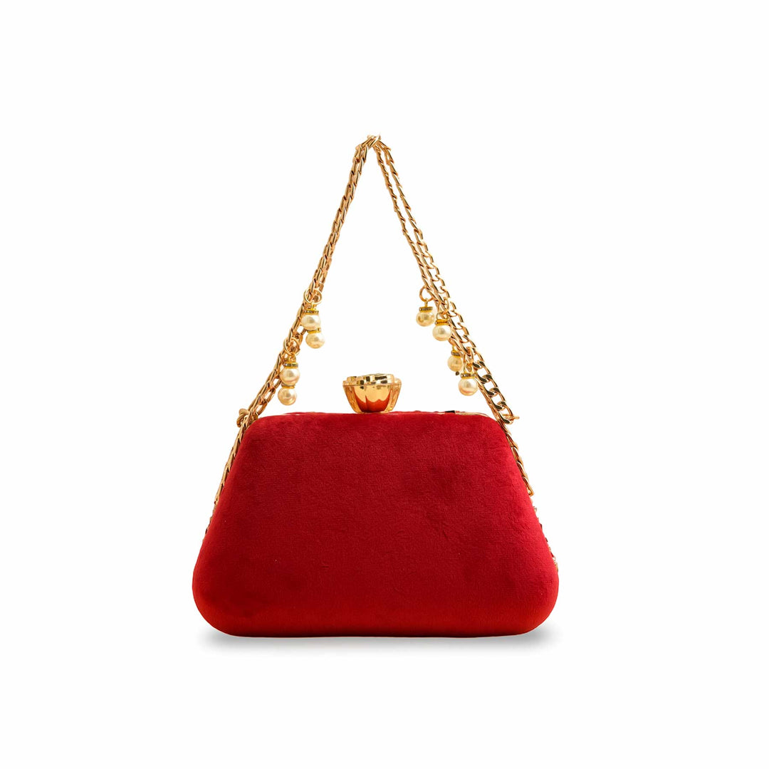Red Fancy Clutch P15406
