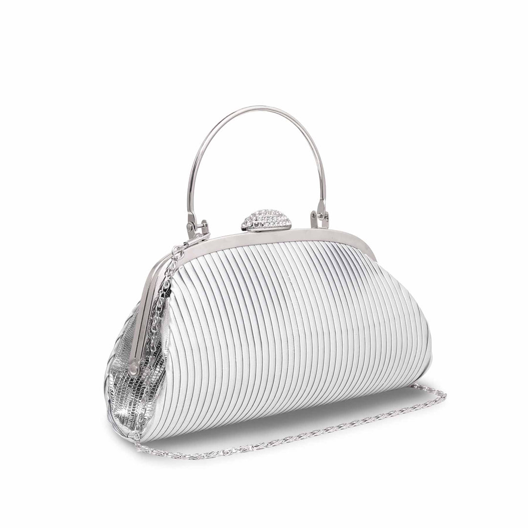 Silver Formal Clutch P15538