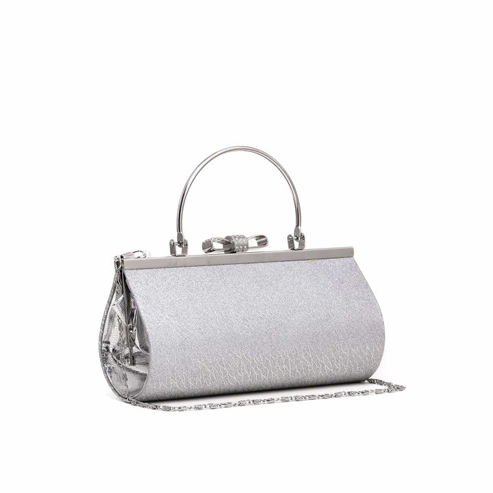 Silver Formal Clutch P15544