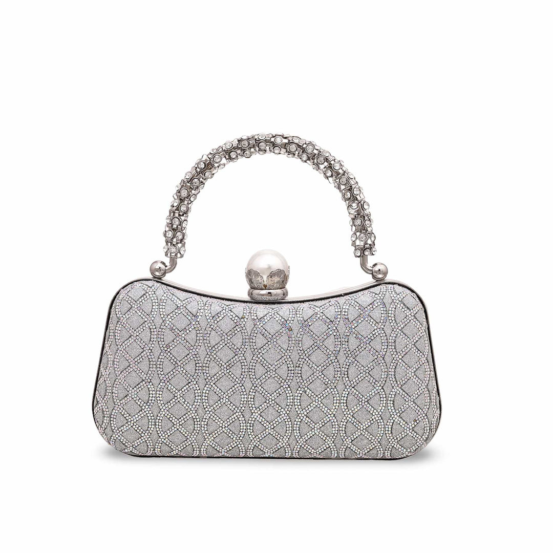 Silver Bridal Clutch P15559