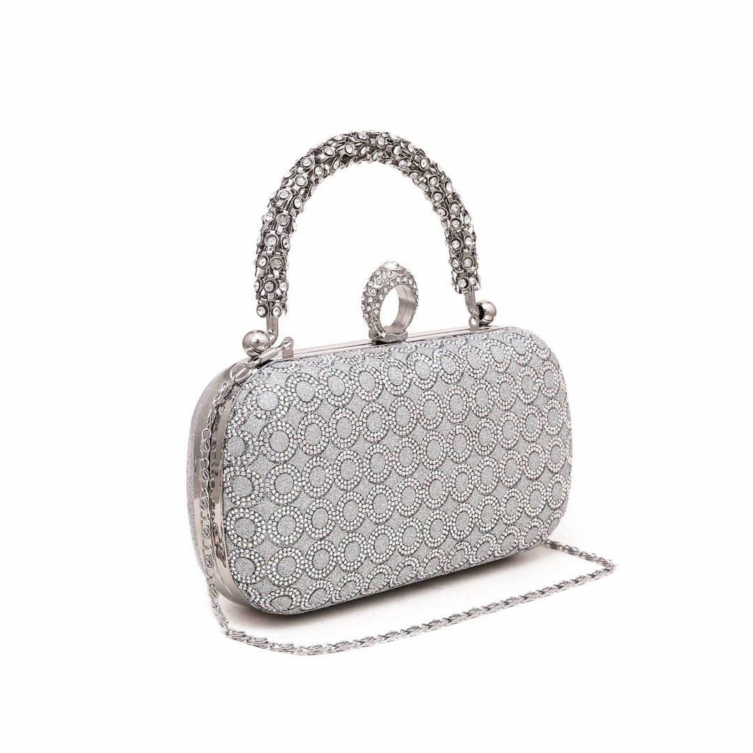 Silver Bridal Clutch P15560