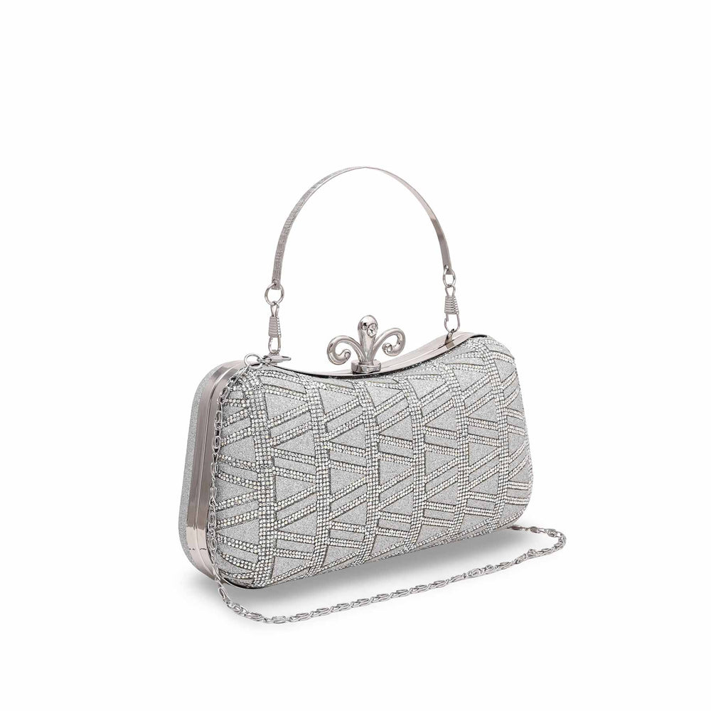 Silver Bridal Clutch P15564