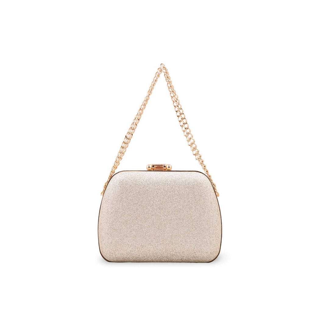 Golden Bridal Clutch For Women P15688