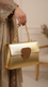 Golden Fancy Clutch For Women P15694