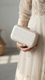 Cream Formal Clutch For Ladies P15700