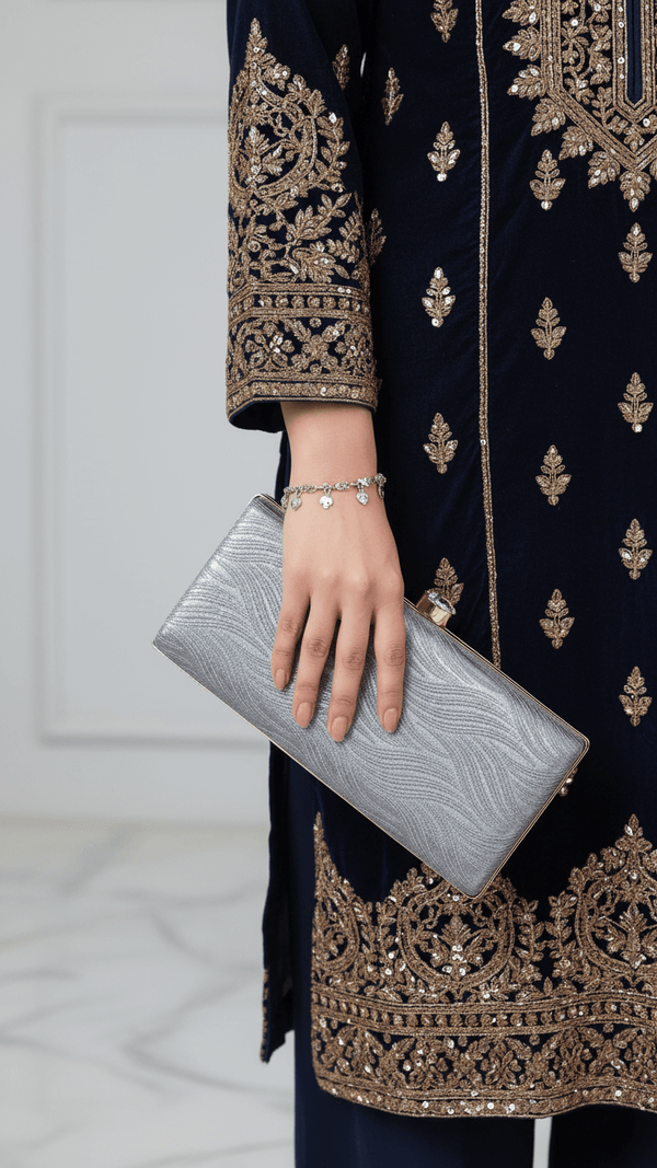 Copper Formal Clutch For Ladies P15701