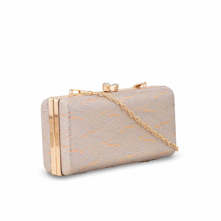 Brown Formal Clutch For Ladies P15701