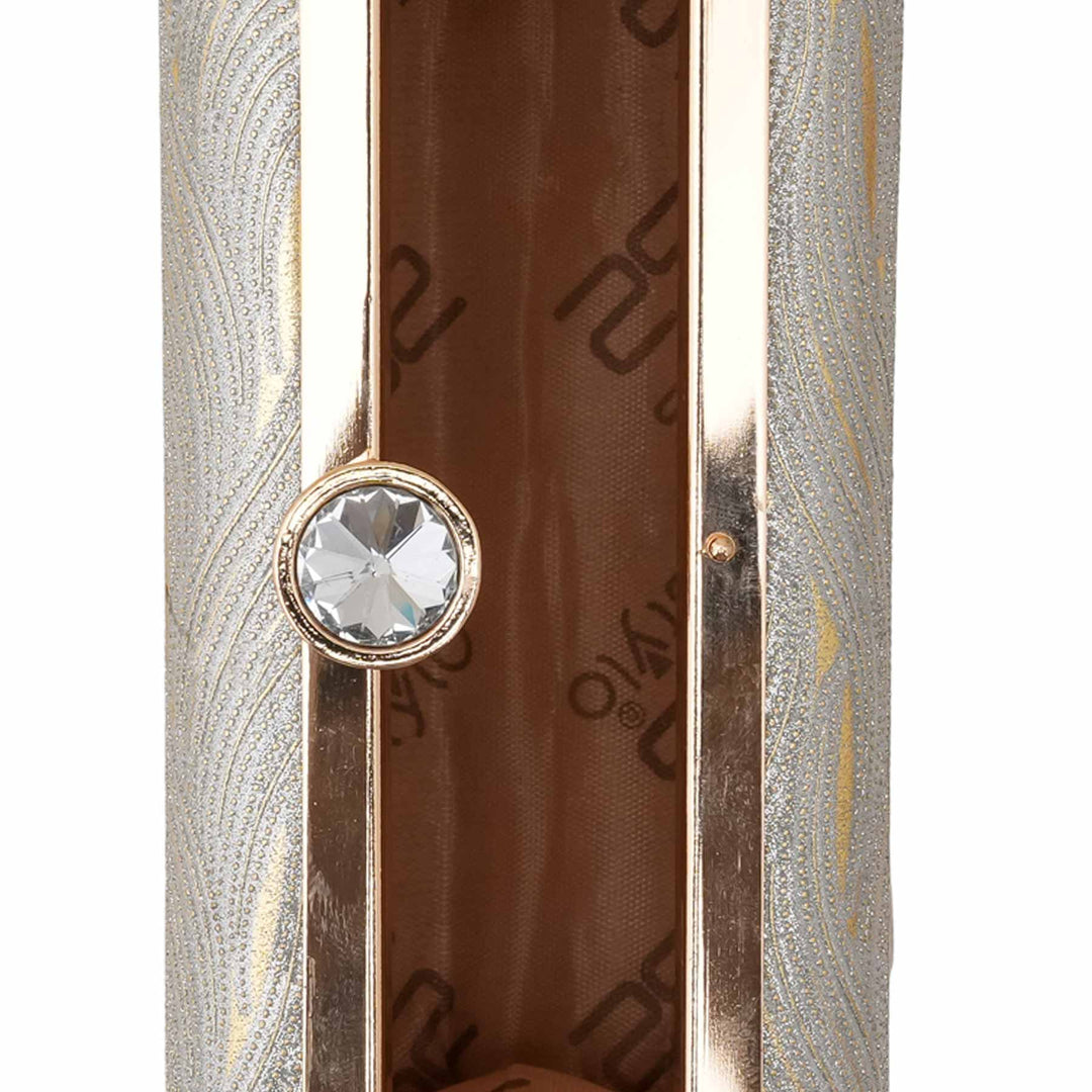 Silver Formal Clutch For Ladies P15701