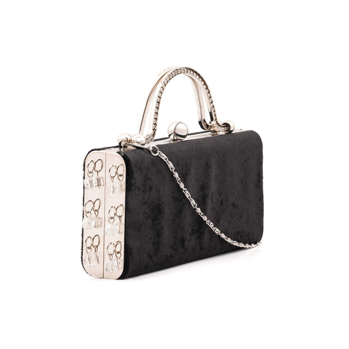 Black Formal Clutch For Ladies P15702