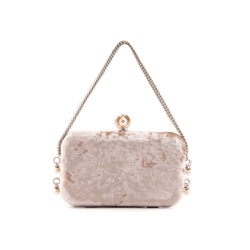 Silver Formal Clutch For Ladies P15703