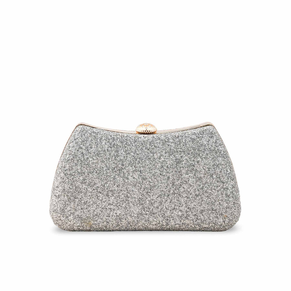 Silver Formal Clutch For Ladies P15705