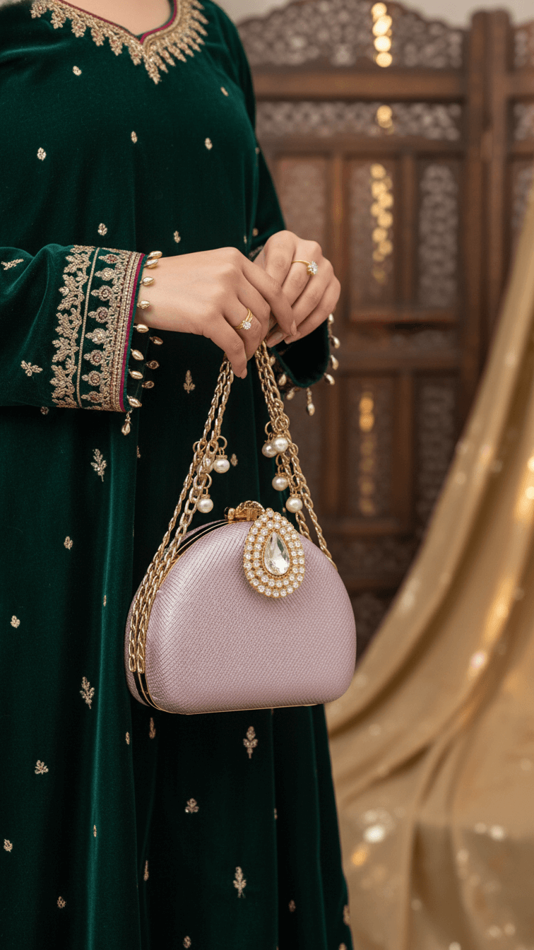 Pink Women Fancy Clutch P15708