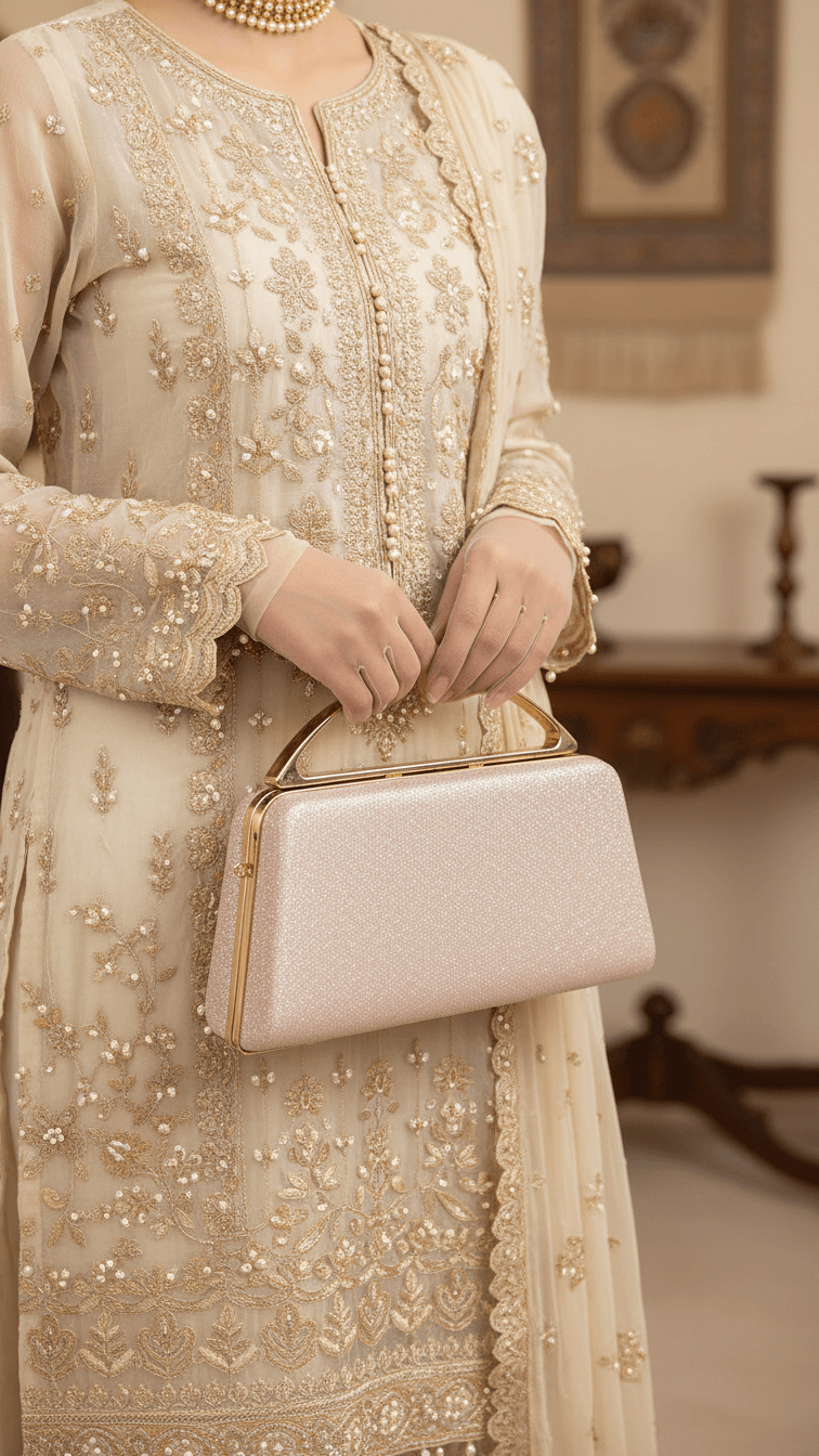 Peach Women Fancy Clutch P15709
