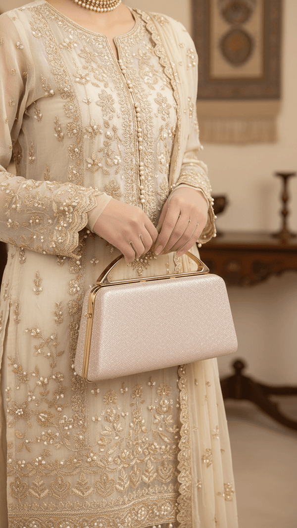 Peach Women Fancy Clutch P15709