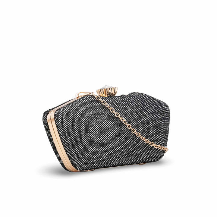 Silver Women Fancy Clutch P15710