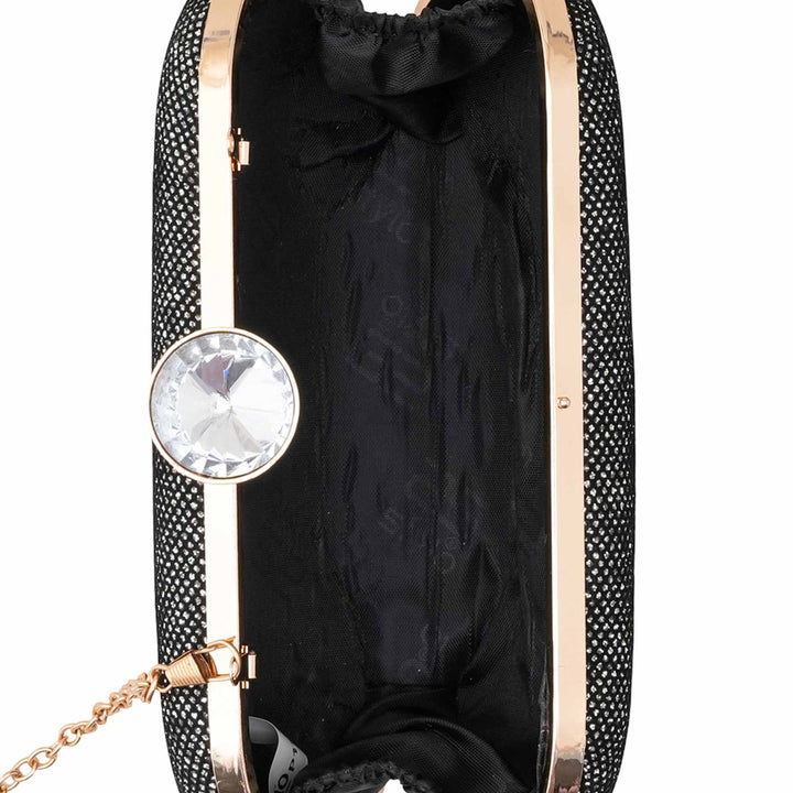 Silver Fancy Clutch For Ladies P15711