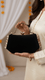 Black Women Fancy Clutch P15715