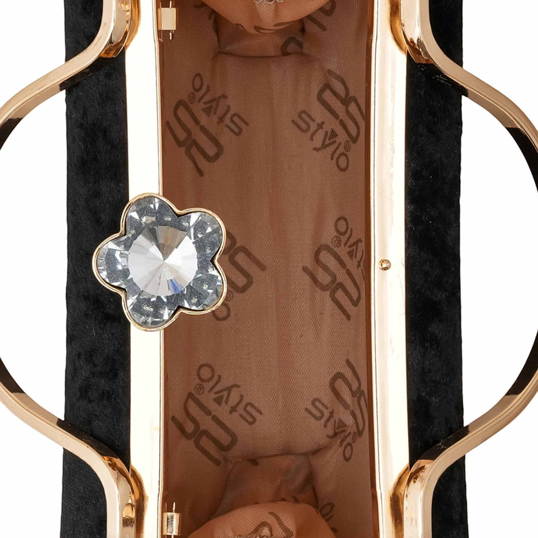 Black Women Fancy Clutch P15715
