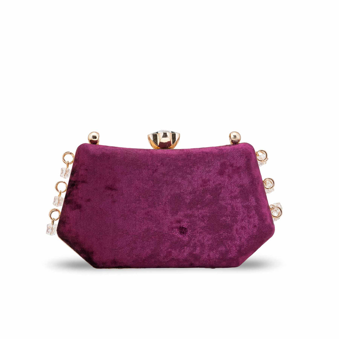 Maroon Women Fancy Clutch P15715