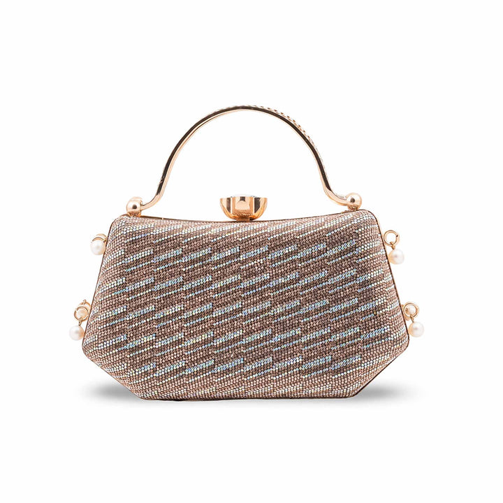 Golden Bridal Clutch For Women P15751