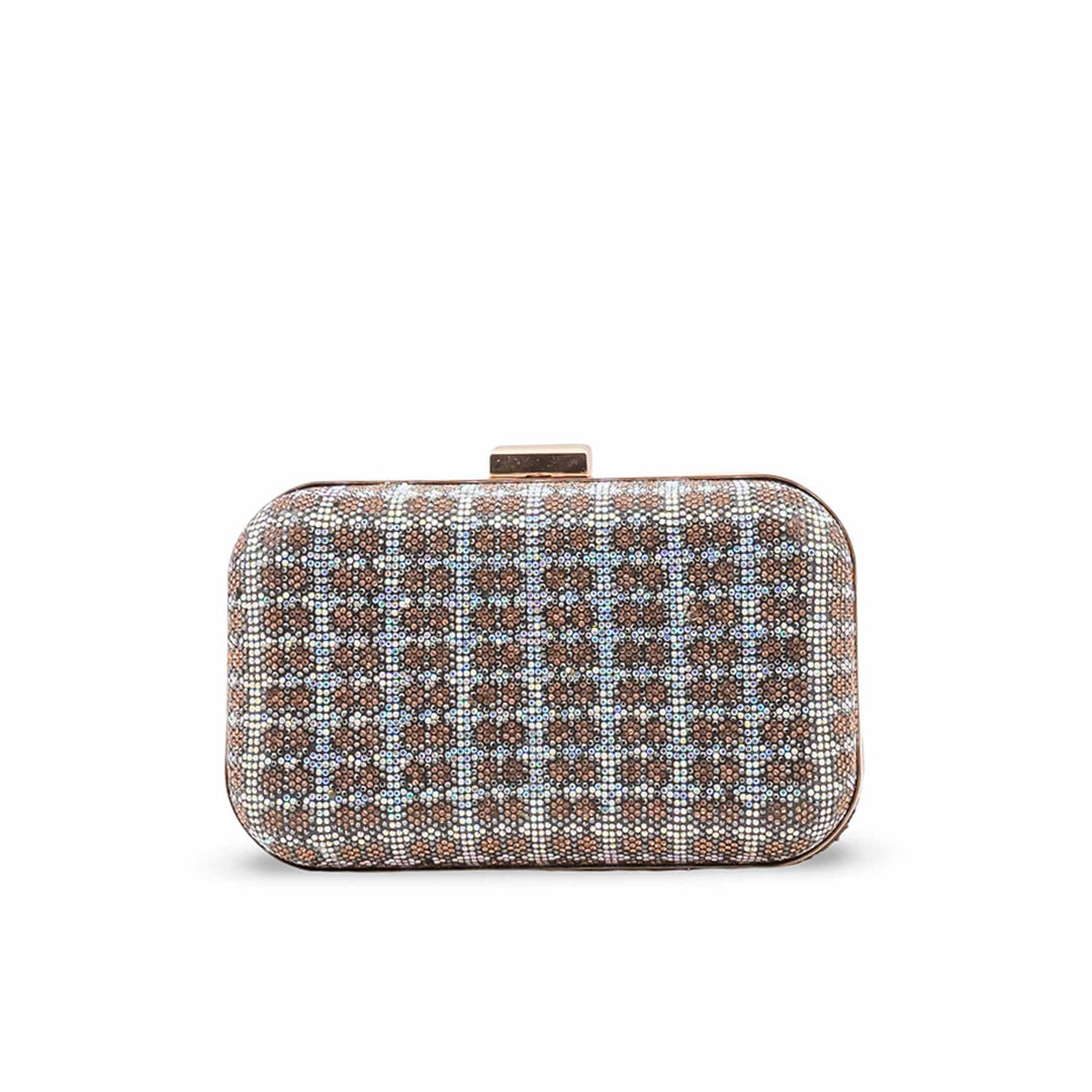 Golden Bridal Clutch For Women P15752