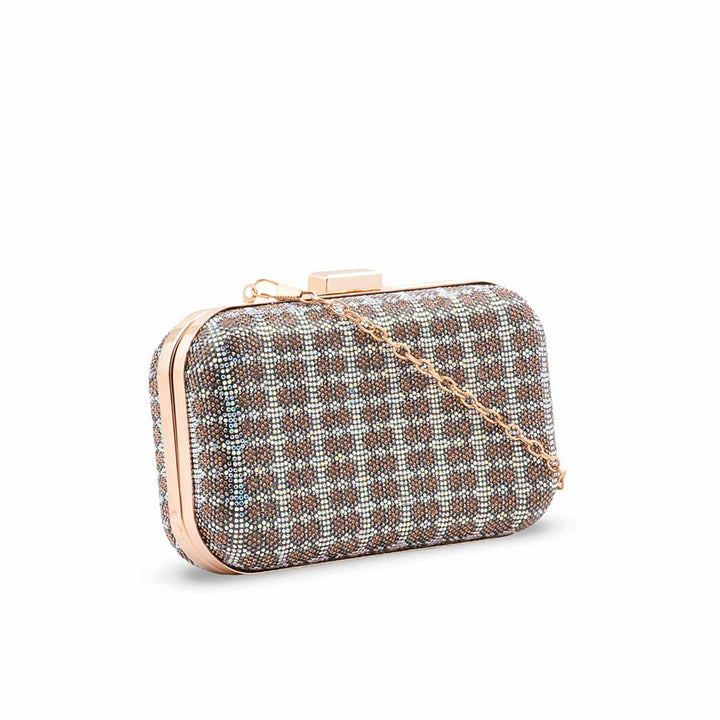 Golden Bridal Clutch For Women P15752