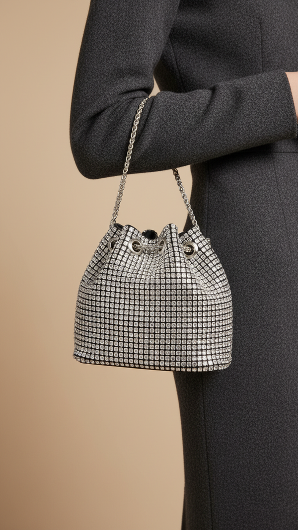 Silver Bridal Clutch P24092