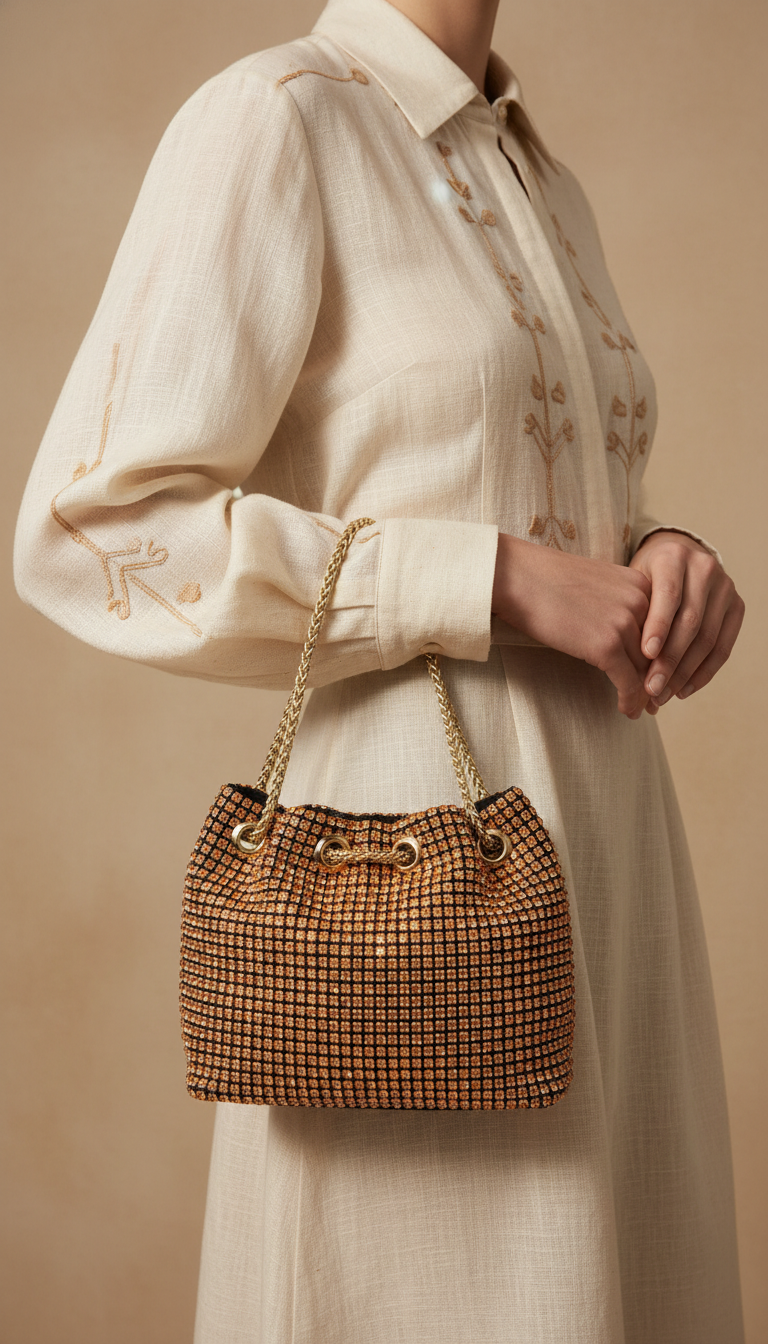 Champagne Bridal Clutch P24093