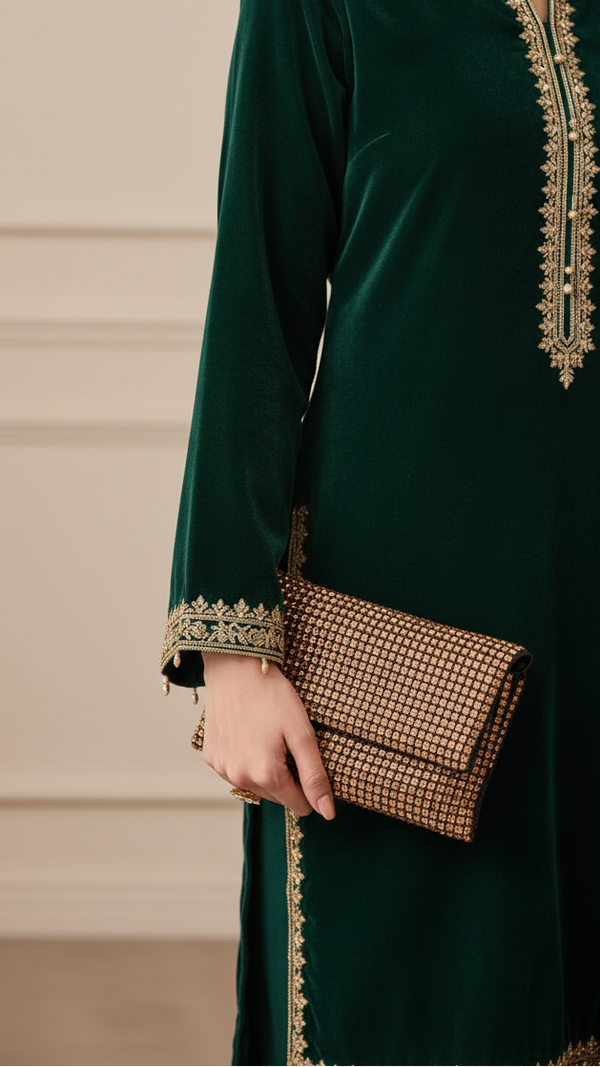 Champagne Bridal Clutch P24095