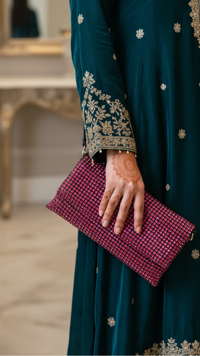 Rose Bridal Clutch P24095