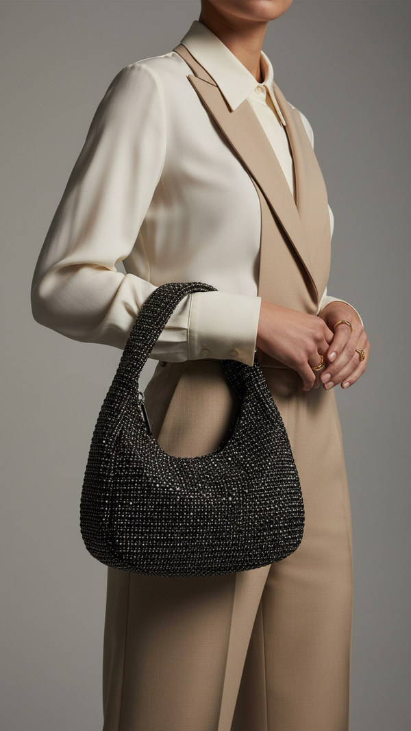 Black Bridal Clutch P24097