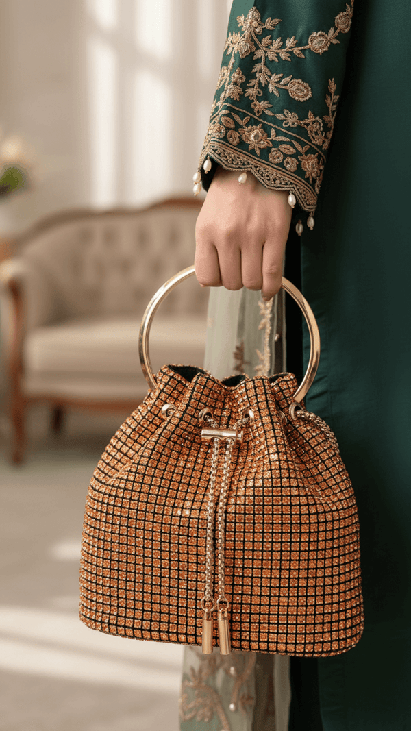 Champagne Bridal Clutch P24099