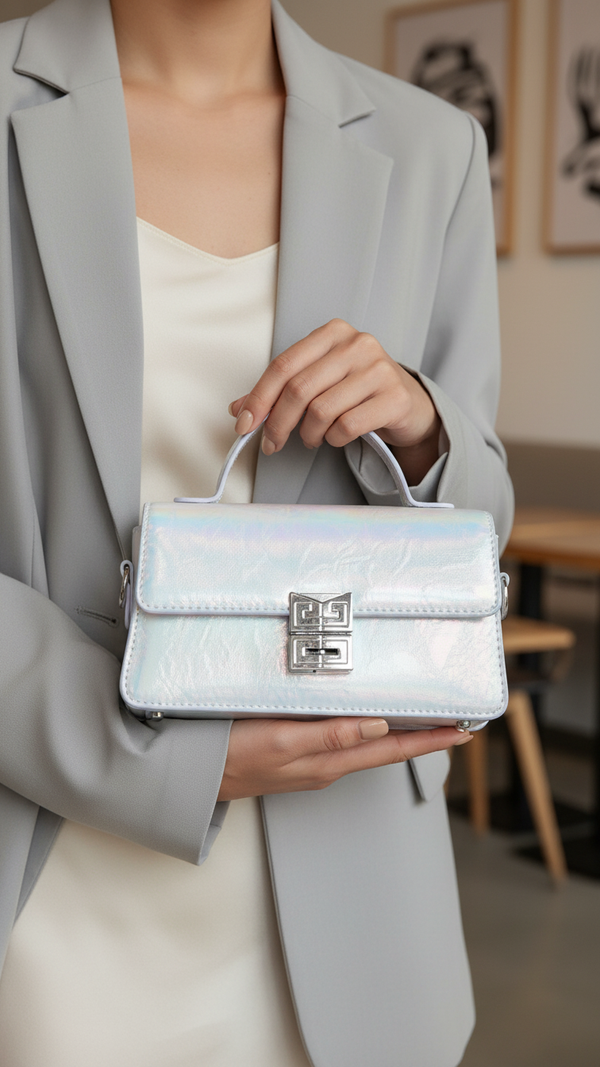 Silver Formal Clutch P24108
