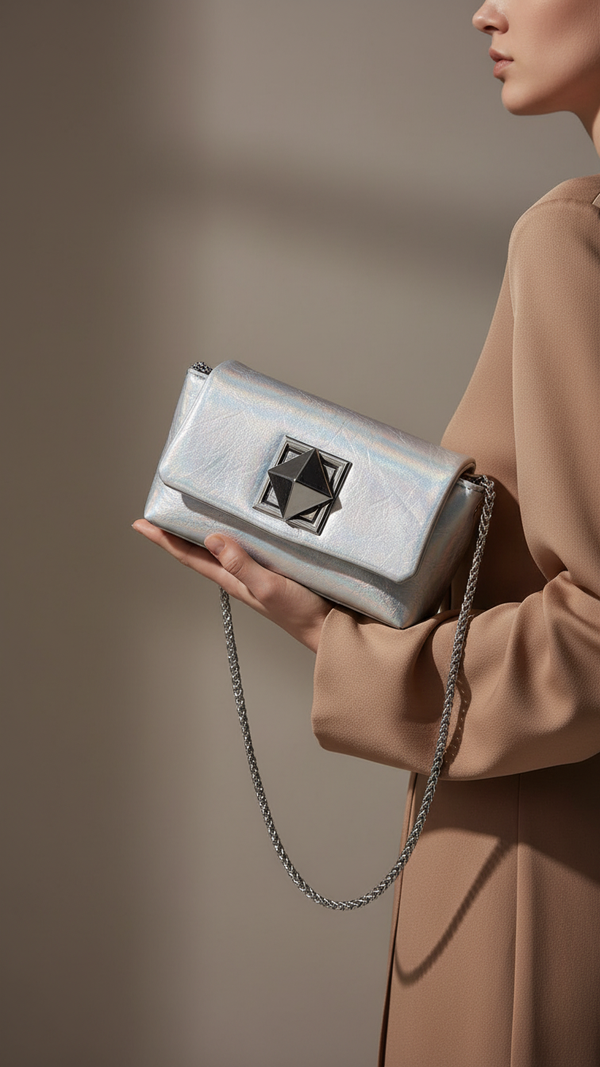 Grey Formal Clutch P24115